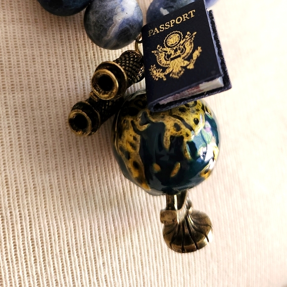 🌏 "See the World" Handcrafted Necklace 🌏 - One of a Kind - Picture 7 of 10